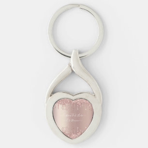 Chaveiro Drives Sparkle Luminter de Blush Dourado rosa - Se