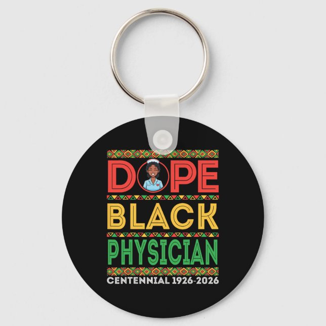 Chaveiro Drug Black Physician Centennial 1926 2026 Black Hi (Frente)