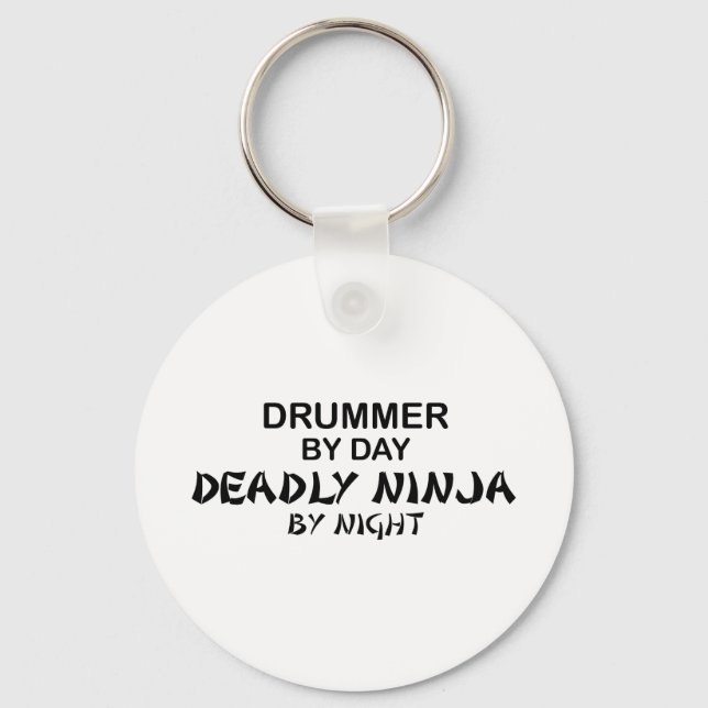 Chaveiro Drummer Deadly Ninja por Noite (Frente)