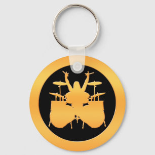 Chaveiro Drummer Dourado