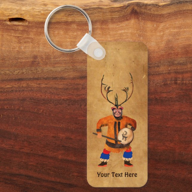 Chaveiro Drumming Shaman (Frente)