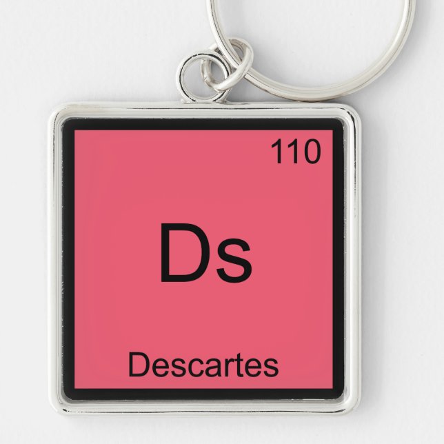 Chaveiro Ds - Camiseta Símbolo de Elemento de Química Diver (Frente)