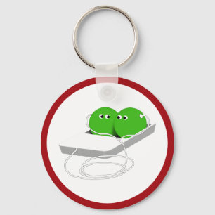 Chaveiro Duas ervilhas num pote