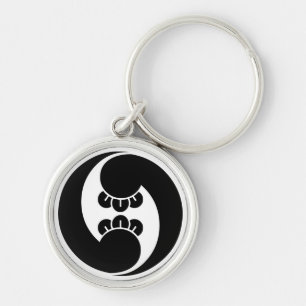 Chaveiro Duas espirais no sentido anti-horário