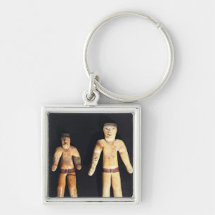 Chaveiro Duas estatuetas masculinas, cultura de Recuay