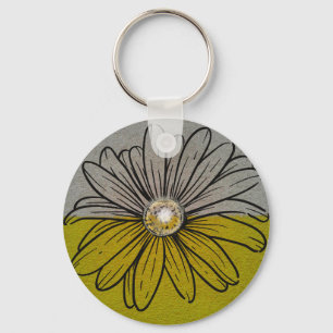 Chaveiro Duas tonalidades verde e cinza