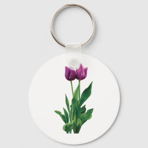 Chaveiro Duas tulipas roxas