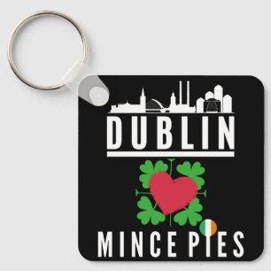 Chaveiro Dublin ama o Mince Pies Cityscape