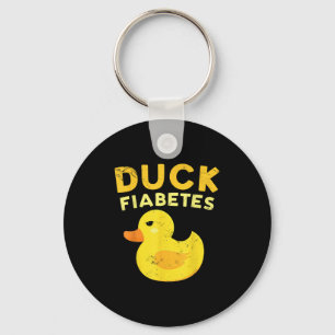 Chaveiro Duck Fiabetes Engraçado Amarelo Pato Consciência P