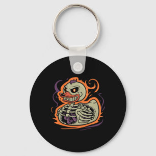 Chaveiro Duck Skeleton Rubber Duckume