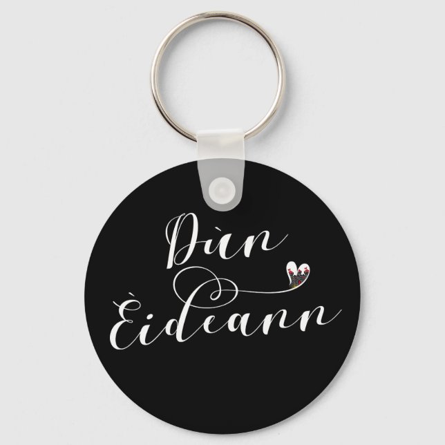 Chaveiro Dùn Èideann Flag Heart, Edimburgo (Frente)