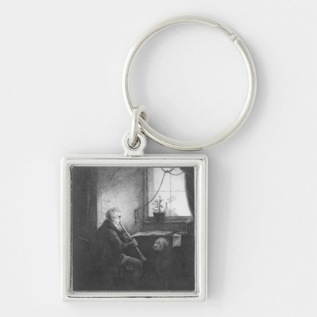 Chaveiro Duque Esterhazy Playing o clarinete, 1809 (Frente)