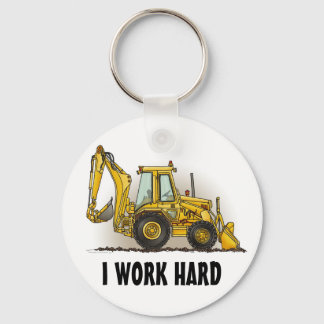Chaveiro Duro de Trabalho da Cadeia de Chaves Backhoe I