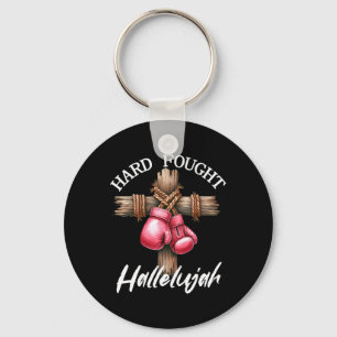 Chaveiro Duro Lutou Hallelujah Boxando Luvas Deus Fé Jes