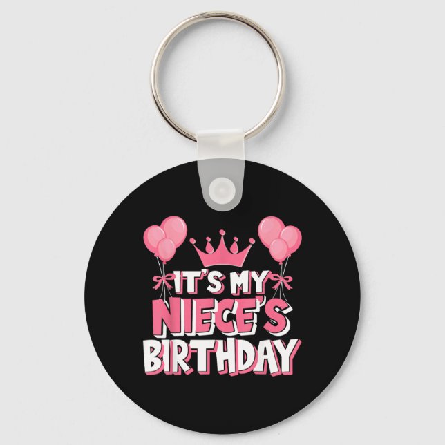 Chaveiro É a Celebração de Aniversário da Minha Sobrinha (Frente)