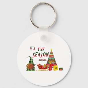 Chaveiro É a Temporada Novamente Gnome de Natal