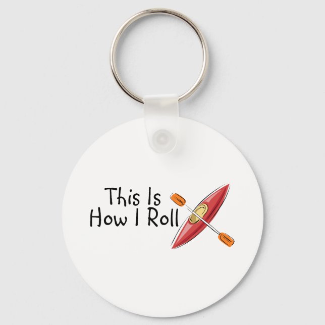 Chaveiro É Assim Que Eu Roll Kayak (Frente)