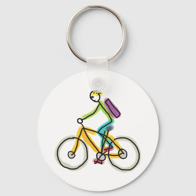 Chaveiro E-bike Stickman (Frente)