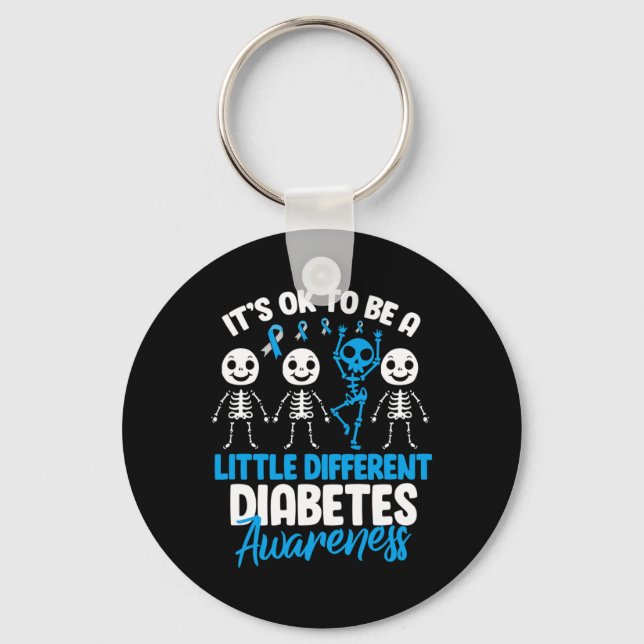 Chaveiro É bom ser um pouco diferente de diabetes (Frente)