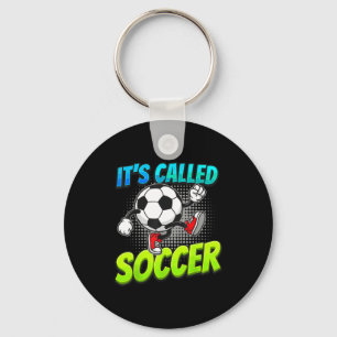 Chaveiro É Chamada Futebol Caricatura Divertida Bola Grafit