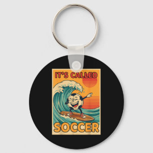 Chaveiro É Chamada Futebol Engraçado Retro Bola Fã de Espor