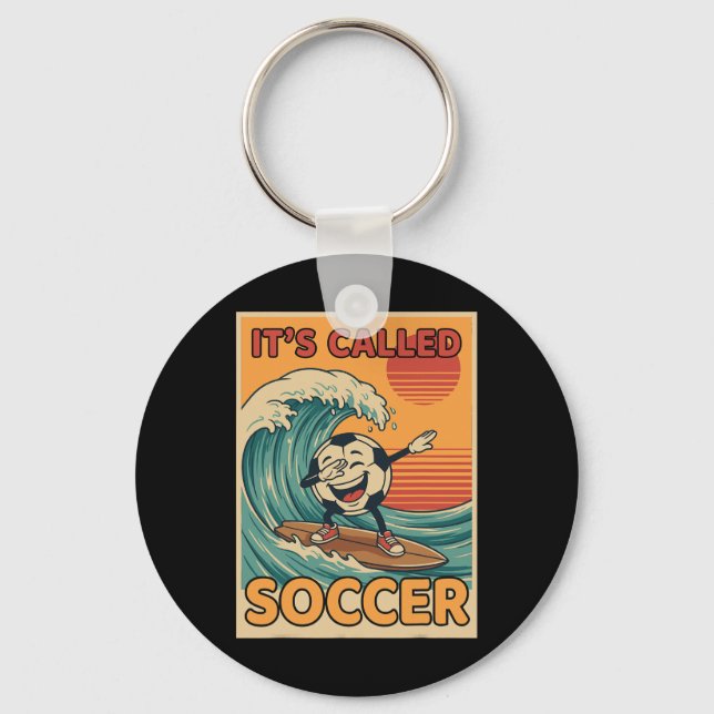 Chaveiro É chamado Futebol Engraçado Retro Ll Fã de Esporte (Frente)