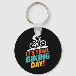 Chaveiro É Dia de Ciclismo de Trilha Ciclista de Montanha O