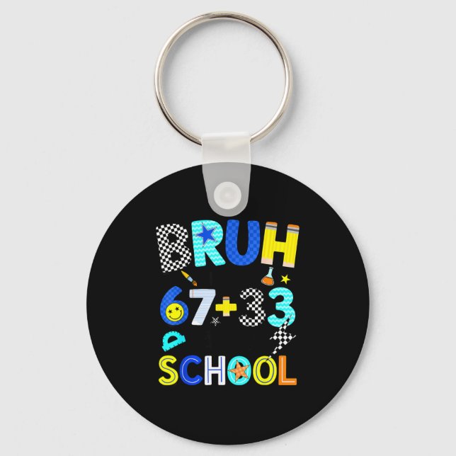 Chaveiro É do Bruh 67 33 Dias Escola (Frente)