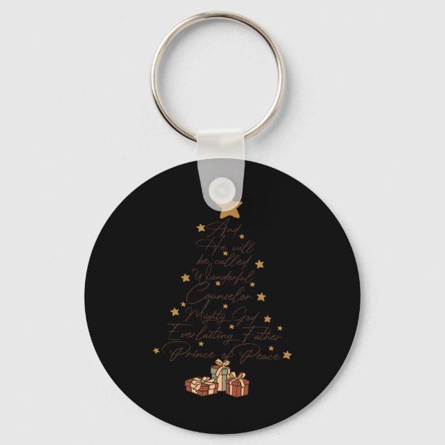 Chaveiro E Ele Será Chamado Jesus Árvore De Natal Christi (Frente)
