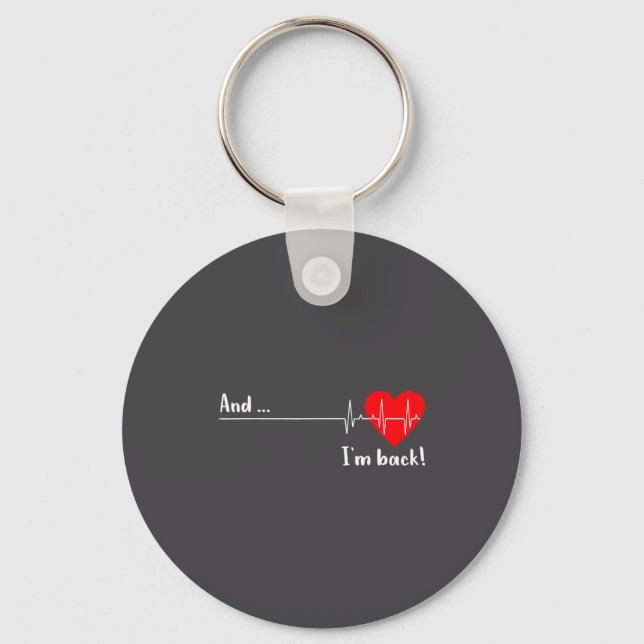 Chaveiro E Eu Estou De Volta Batimento Cardíaco Ekg Para Ca (Frente)
