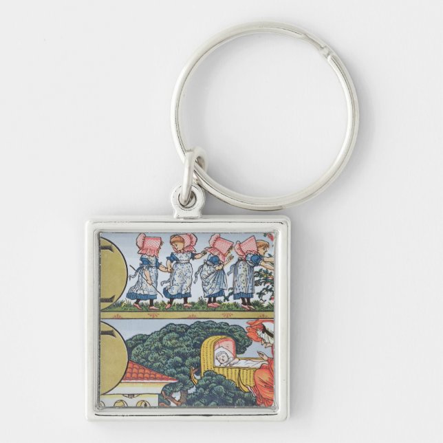 Chaveiro E-F, de um alfabeto baseado em rimas de berçário (Frente)