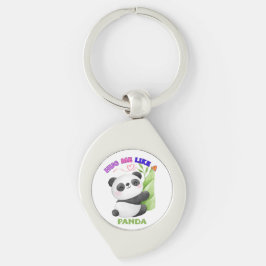 🐼 Chaveiro e Lanyard - Abraçar-me como um Panda