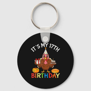 Chaveiro É Meu 17º Aniversário Peru Com Presente De Bolo Ab