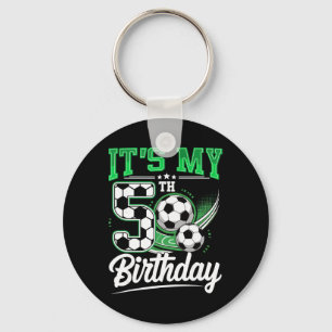 Chaveiro É Meu 5º Aniversário Menino Futebol Ll 5 Anos de I