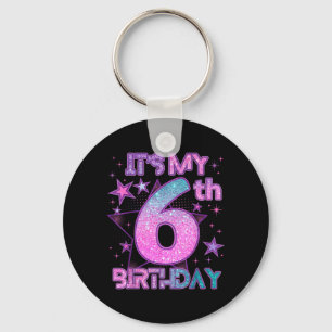 Chaveiro É meu 6º aniversário K-pop Garota 6 Anos de Aniver