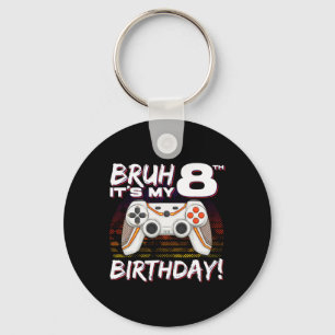 Chaveiro É meu 8º aniversário Video Game 8º aniversário Gam