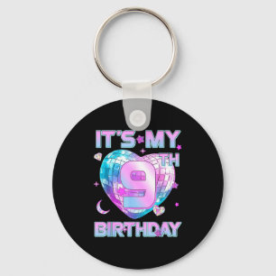Chaveiro É meu 9º aniversário menina de 9 anos Kp Bday