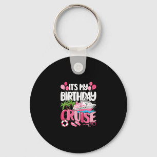 Chaveiro É Meu Aniversário Cruzeiro Fofo Rosa Viagem Mar Mu
