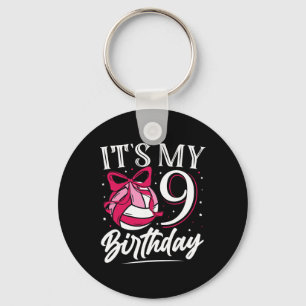 Chaveiro É meu aniversário de 9 anos, festa de aniversário