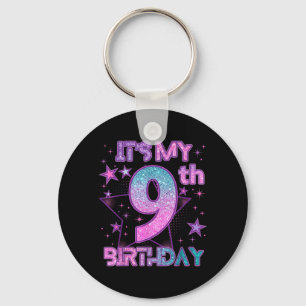 Chaveiro É meu aniversário de 9 anos K-pop Garota Festa de