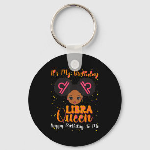 Chaveiro É Meu Aniversário Rainha de Libra Feliz Aniversári