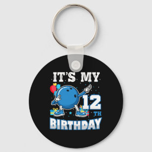Chaveiro É minha Boliche de Aniversário de 12 com 12 anos