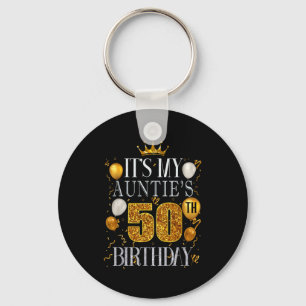 Chaveiro É o 50º aniversário da minha tia Feliz aniversário