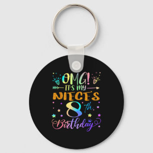 Chaveiro É o 8º aniversário da minha irmã Feliz Aniversário