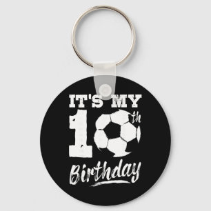 Chaveiro É o Meu 10º Aniversário Jogador de Futebol 10 Fest