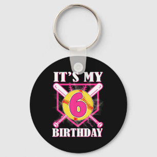 Chaveiro É o meu 6º aniversário 6 anos de idade Aniversário