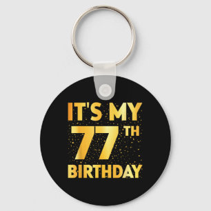 Chaveiro É o meu 77º aniversário 77 anos de idade Aniversár