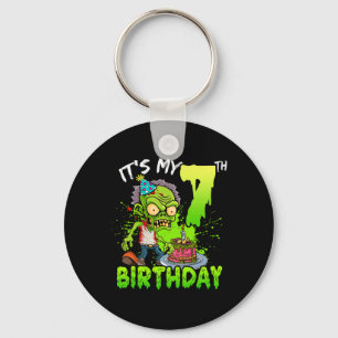 Chaveiro É o meu aniversário de 7, Zombie de 7 anos