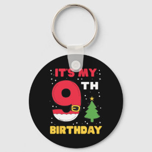 Chaveiro É o meu nono aniversário Natal de 9 anos Papais no