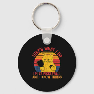 Chaveiro É o que os amantes de gatos jogador de paddleball